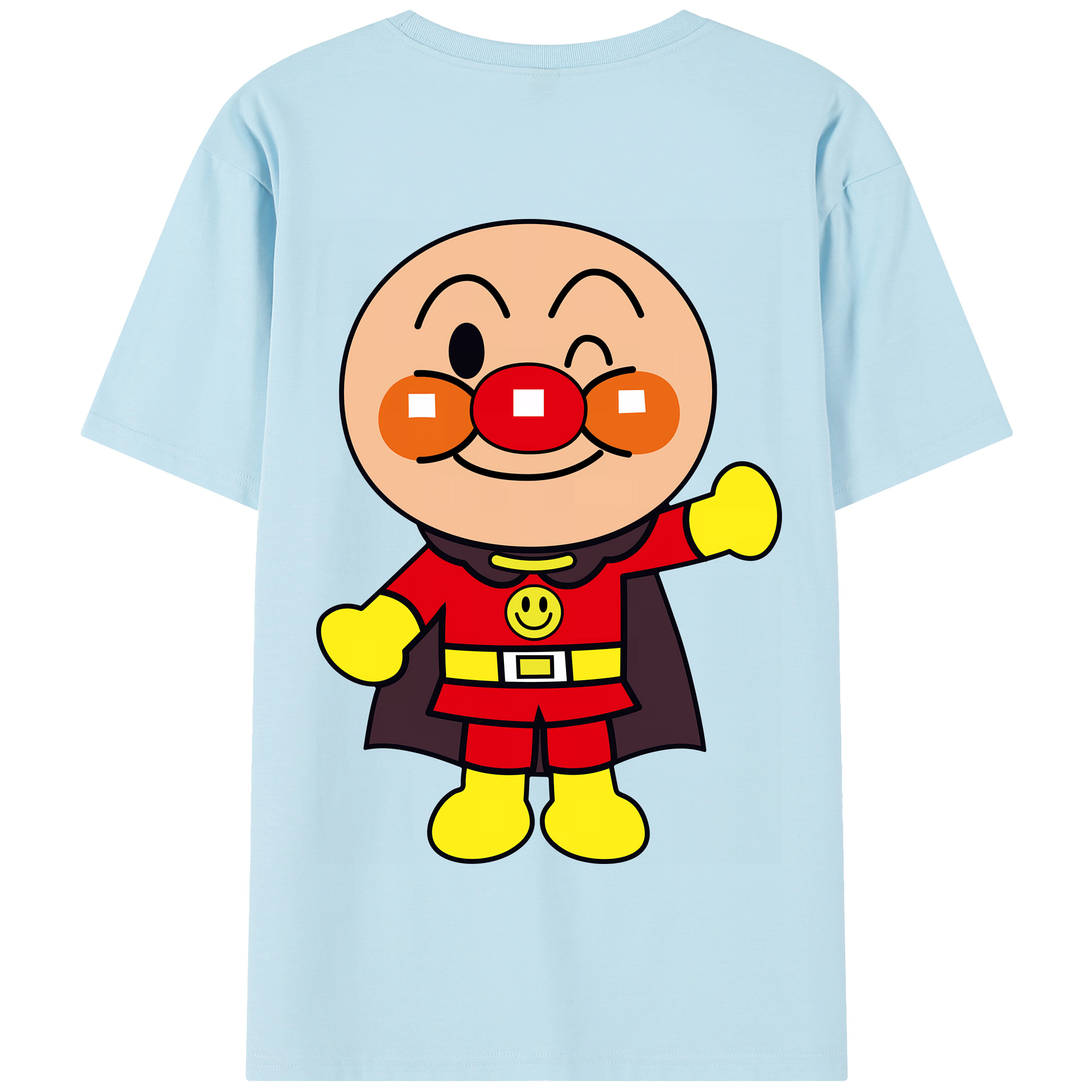 （画像用） アンパンマン Anpanman 綿100％半袖Tシャツ（背面プリント）